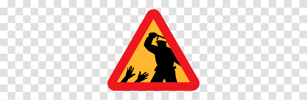 Warning For Police Brutality Clip Art Free Vector, Person, Human, Sign Transparent Png