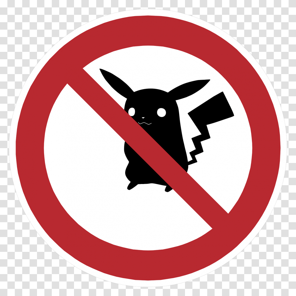 Warning Pikachu, Road Sign, Stopsign Transparent Png