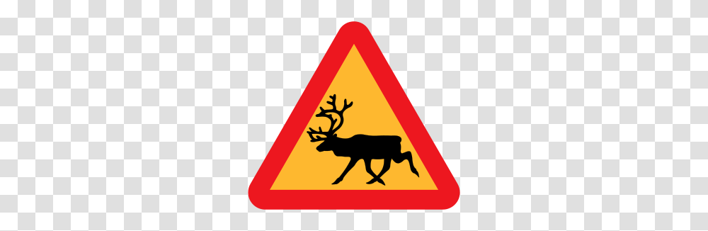 Warning Reindeer Roadsign Clip Arts For Web, Road Sign, Antelope, Wildlife Transparent Png