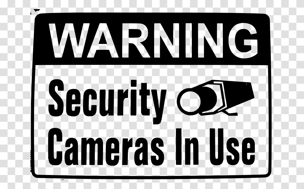 Warning Security Camera In Use, Technology, Gray, World Of Warcraft Transparent Png