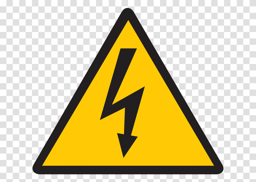 Warning Signs Electrical Hazard Symbol Electrical Hazard Symbol, Road Sign, Triangle Transparent Png