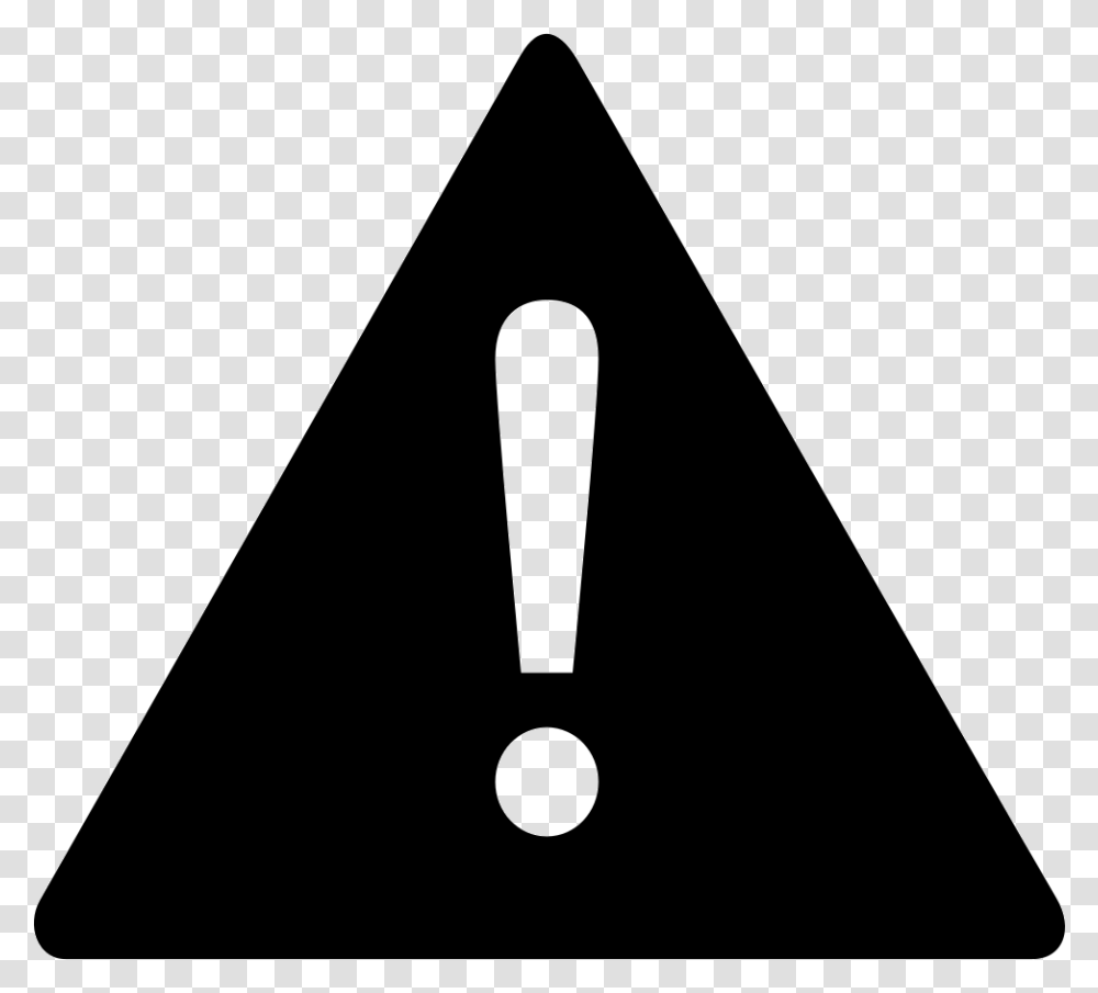 Warning Symbol Black And White, Triangle, Arrowhead, Sign Transparent Png