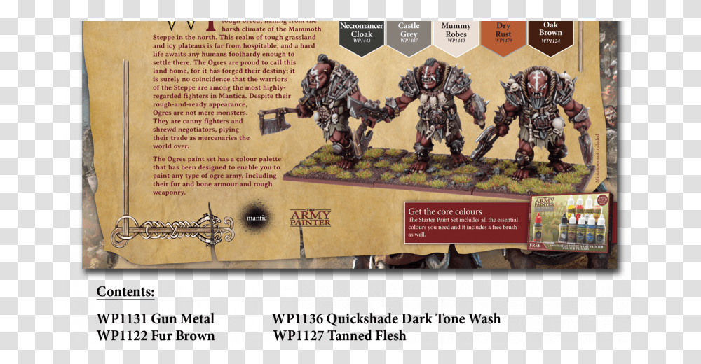 Warpaints Kings Of War Ogres Paint Set, Poster, Advertisement, Person, Flyer Transparent Png