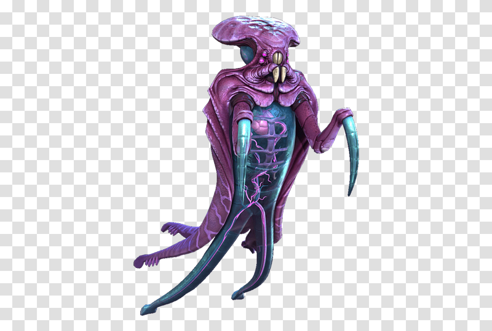 Warper Subnautica Leviathan, Person, Human, Skeleton, Alien Transparent Png