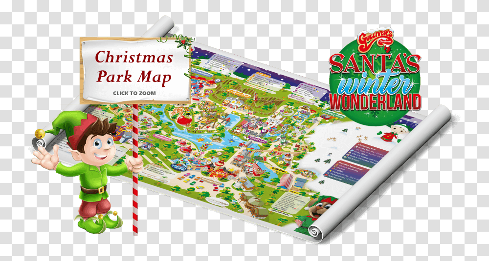 Warrington Christmas Park Map Christmas Elf, Game, Jigsaw Puzzle, Plot, Diagram Transparent Png