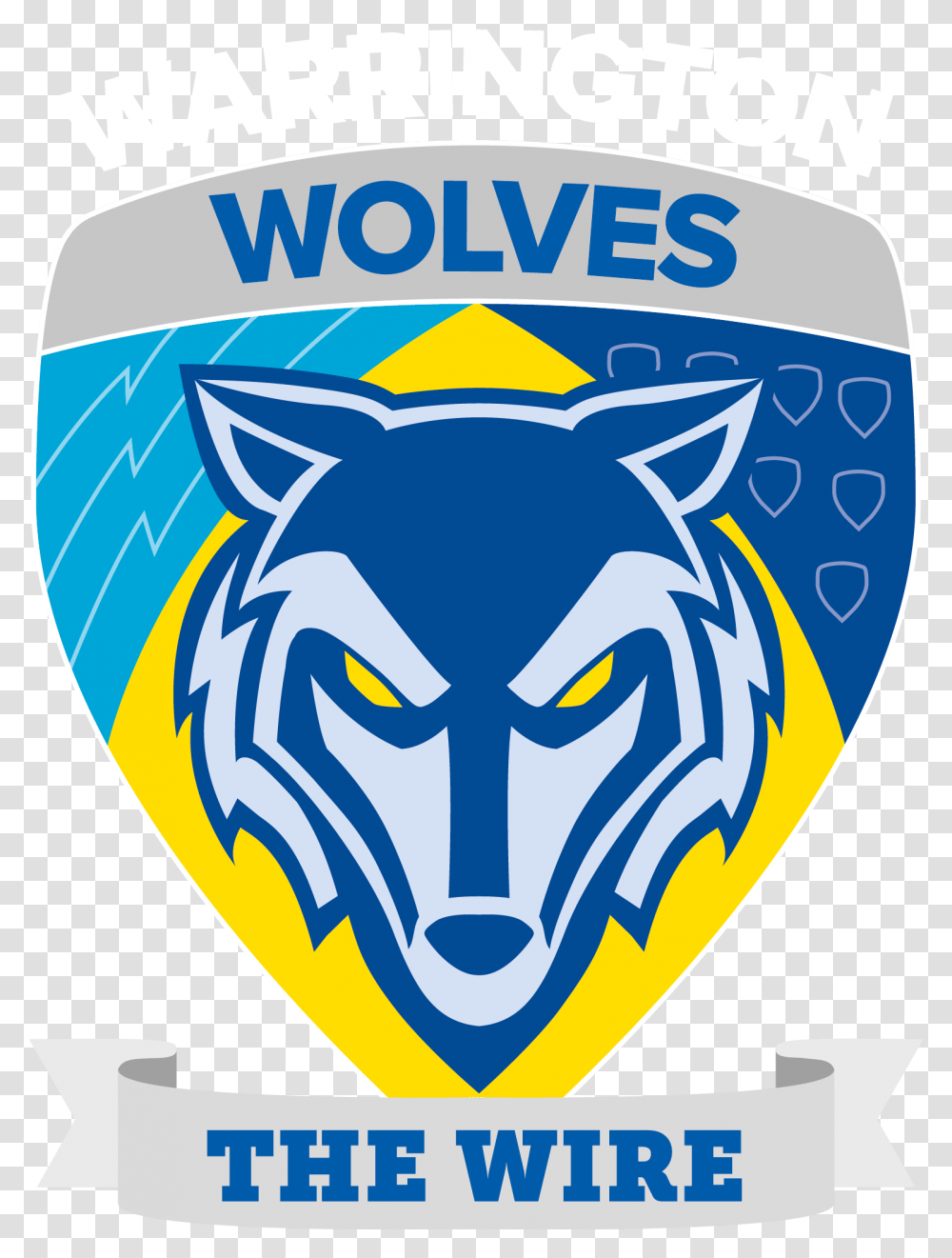 Warrington Wolves Catalans Dragons V Warrington Wolves, Armor, Shield, Logo, Symbol Transparent Png