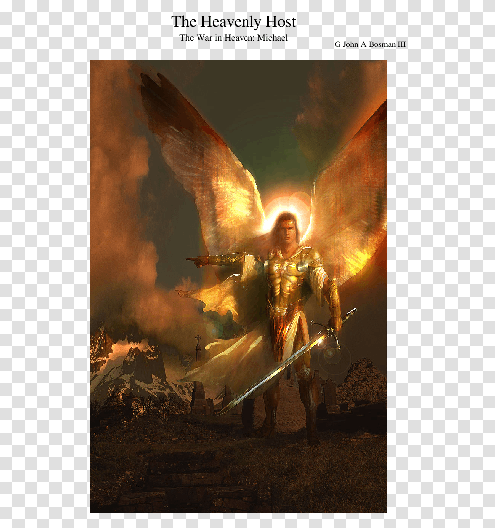Warrior Male Guardian Angel, Painting, Person, Human Transparent Png
