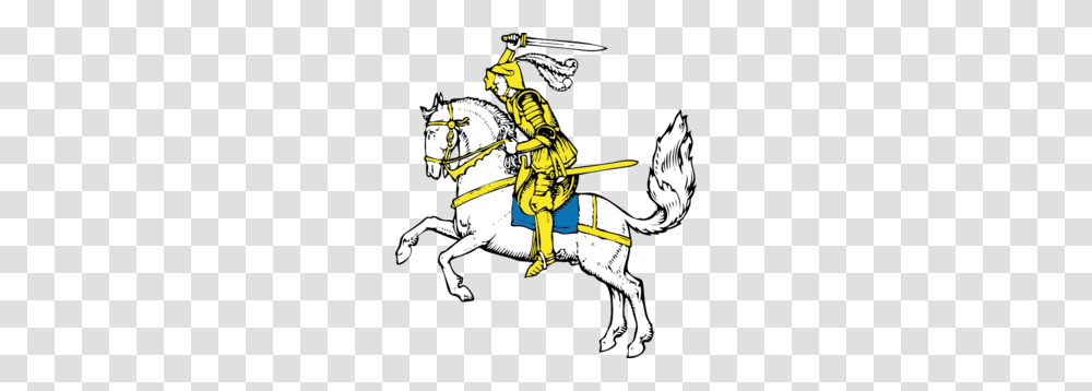 Warrior On White Horse Clip Art, Person, Human, Knight, Mammal Transparent Png