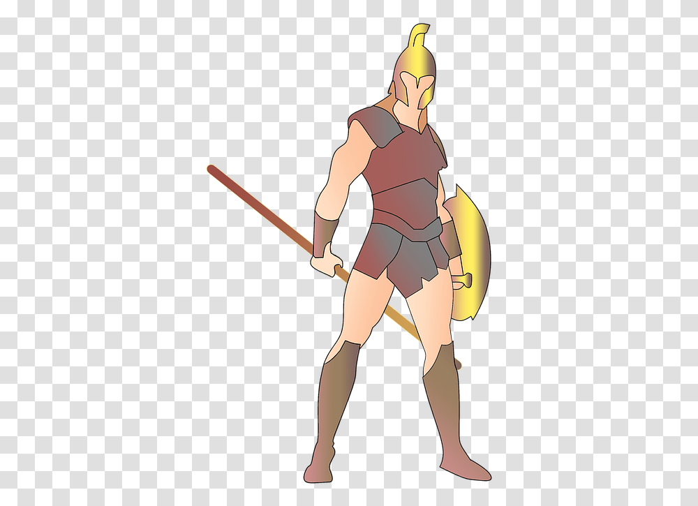 Warrior Spartan 300 Great Fighter History War Cartoon, Person, Costume, People Transparent Png