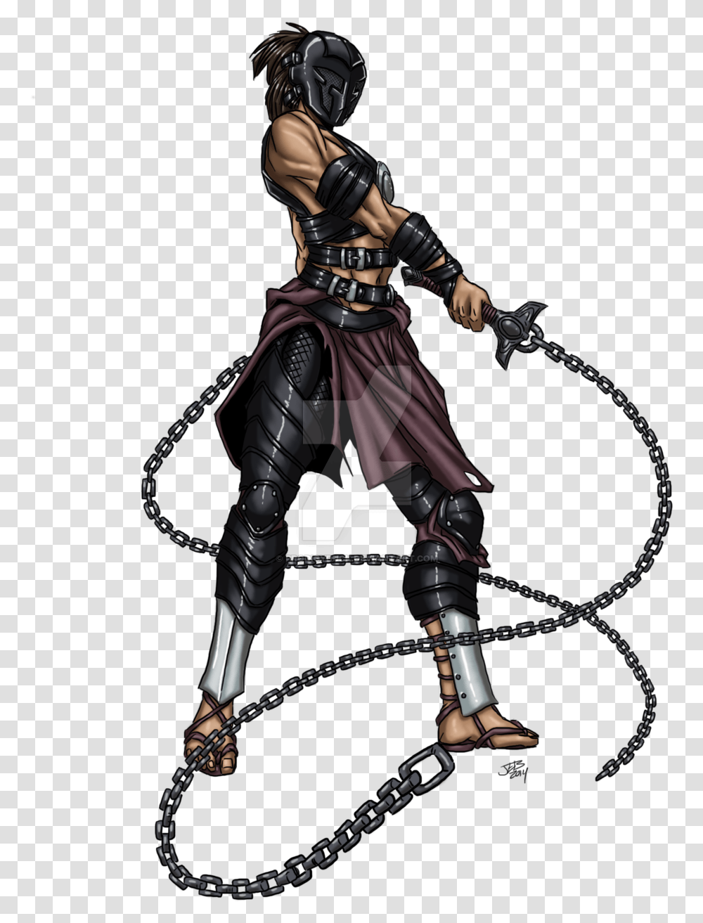 Warrior With A Chain, Person, Human, Samurai, Ninja Transparent Png