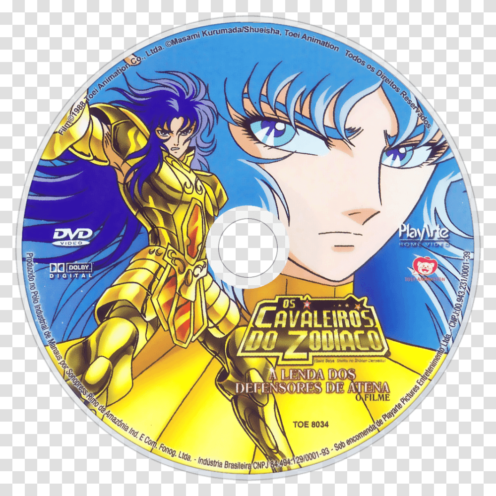 Warriors Of The Final Holy Battle Dvd Disc Image Cover Disc Saint Seiya, Disk, Person, Human Transparent Png