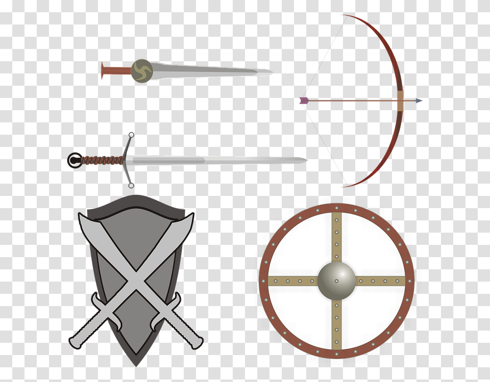 Wars Clipart Middle Ages Animated Picture Of House, Clock Tower, Architecture, Building, Gun Transparent Png