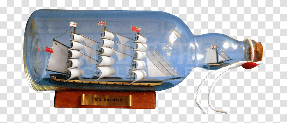Warship Bottle Boat Hd, Light, Airplane, Aircraft, Vehicle Transparent Png