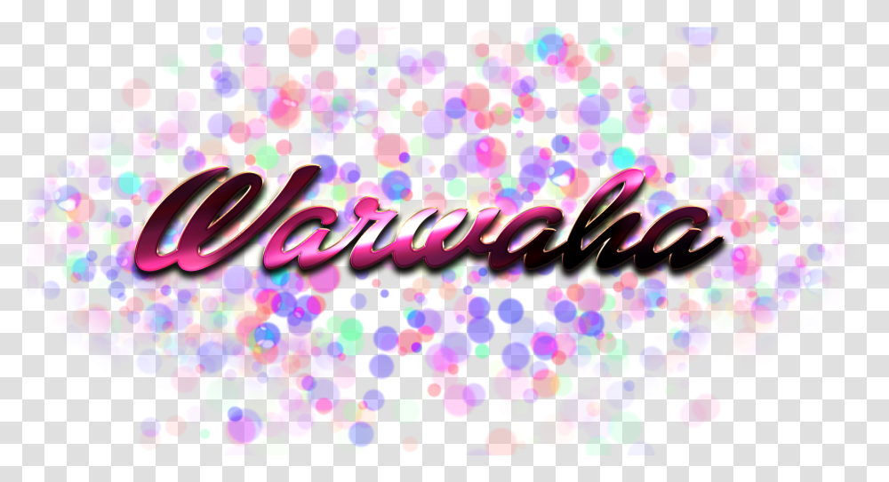 Warwaha Name Logo Bokeh Circle, Light, Confetti, Paper, Glitter Transparent Png