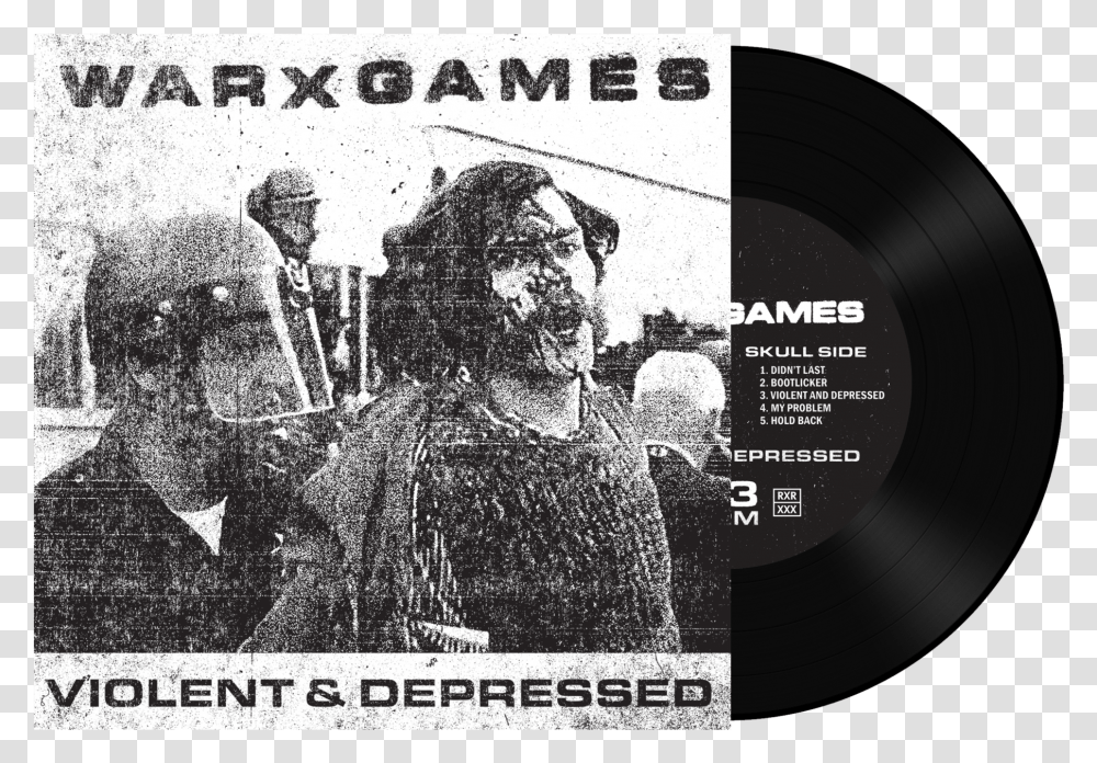 Warxgames Violent And DepressedClass Warxgames Violent And Depressed, Poster, Advertisement, Disk, Person Transparent Png