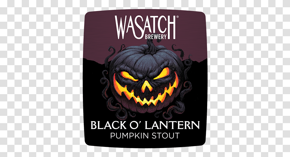 Wasatch Black O Lantern Pumpkin Stout Black O Lantern Pumpkin Stout, Poster, Advertisement, Halloween, Book Transparent Png
