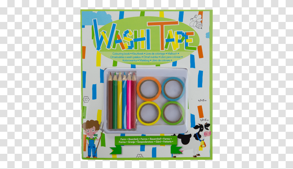 Washi Tape Book Paper, Pencil Transparent Png