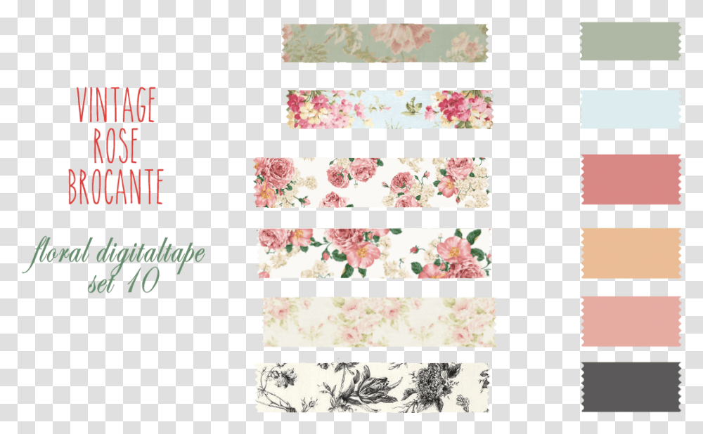 Washi Tape, Label, Floral Design, Pattern Transparent Png