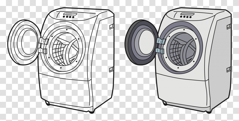 Washing Machine Clipart Clip Art Washing Machine, Electronics, Camera, Speaker, Binoculars Transparent Png