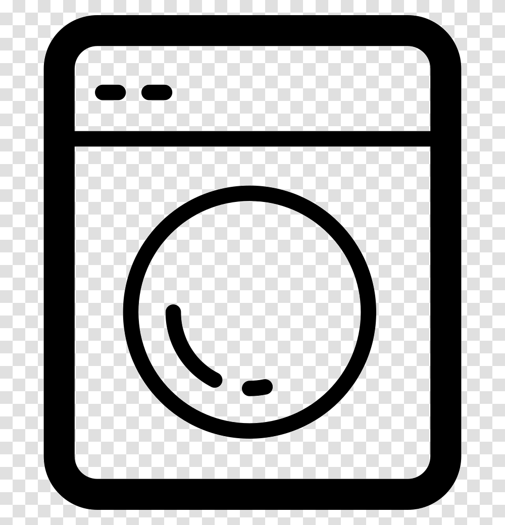 Washing Machine Outline Icon Free Download, Appliance, Washer Transparent Png