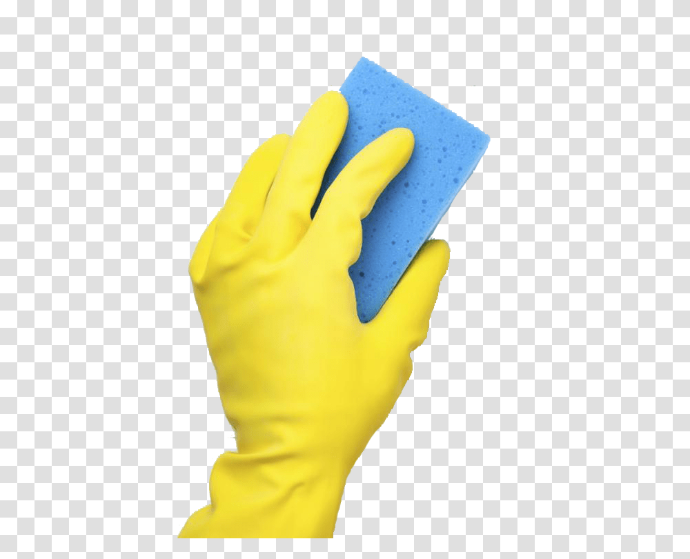 Washing Sponge In Hand, Apparel, Glove Transparent Png