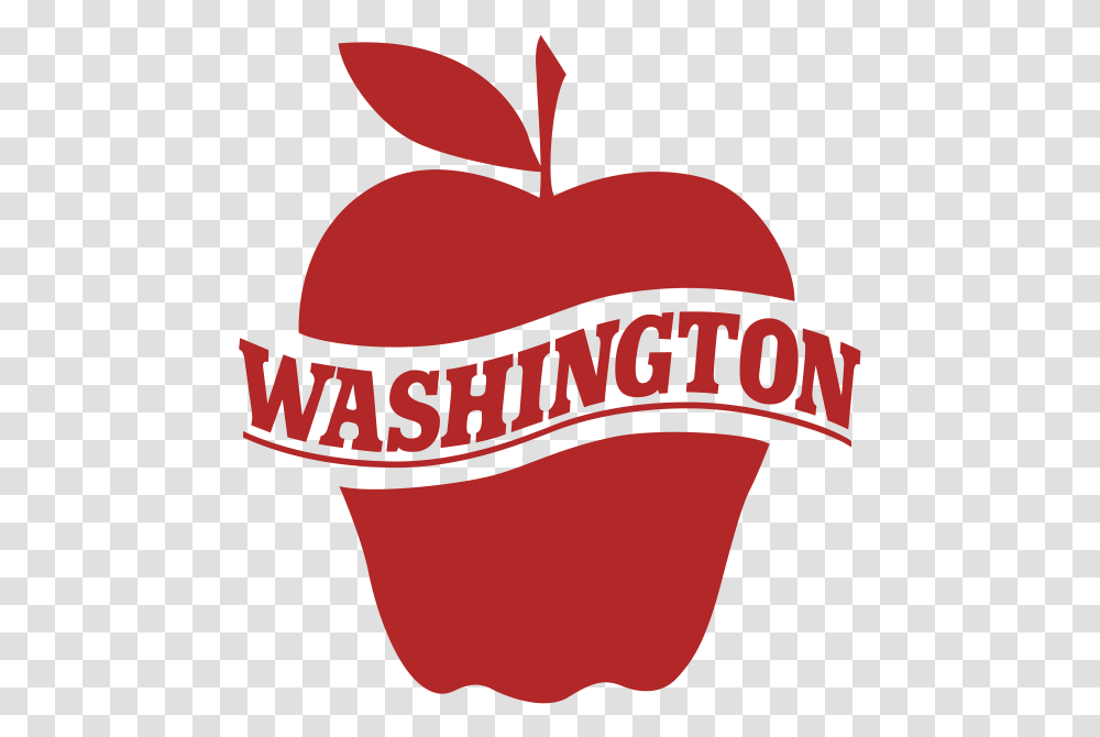 Washington Apple Commission Washington State Apple Logo, Plant, Label, Text, Fruit Transparent Png