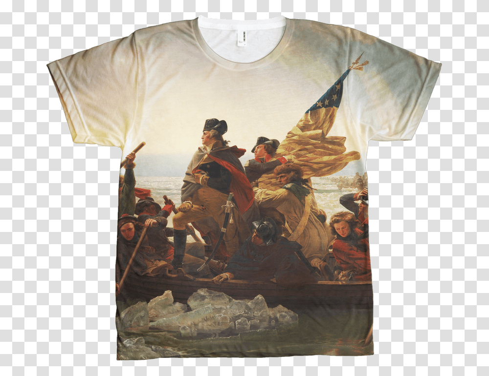 Washington Crossing The Delaware T Shirt, Apparel, Person, Human Transparent Png