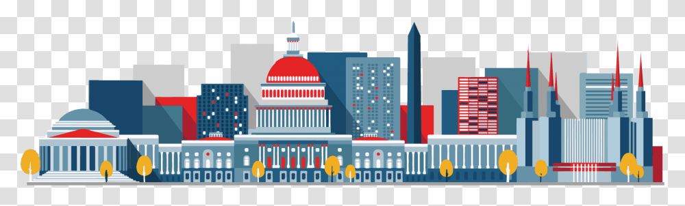 Washington Dc Skyline, Building, Dome, Architecture, Urban Transparent Png