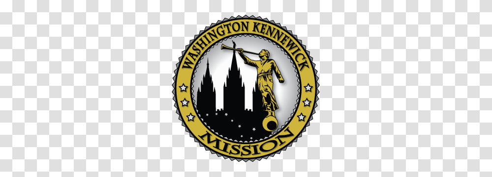 Washington Kennewick Lds Mission Angel Moroni Gold Missionary, Person, Logo, Emblem Transparent Png