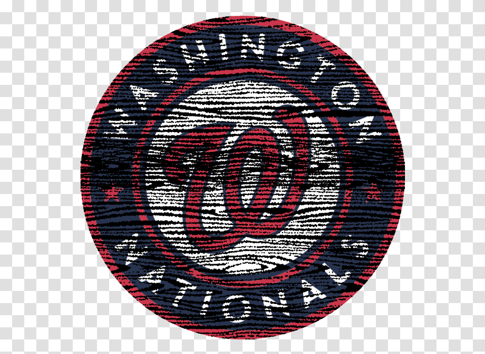 Washington Nationals 2011 Present Primary Logo Distressed Emblem, Rug, Trademark Transparent Png
