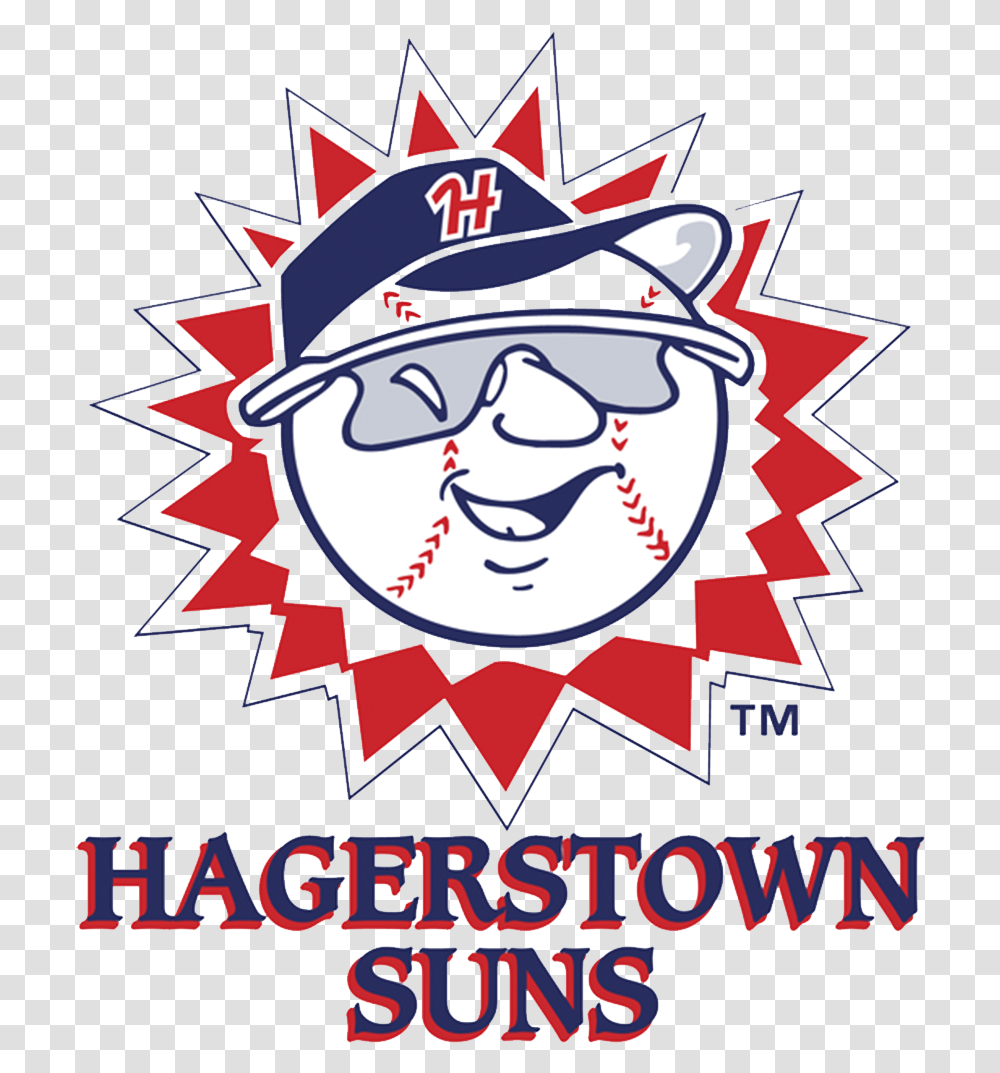Washington Nationals Logo Hagerstown Suns Logo, Trademark, Poster, Advertisement Transparent Png