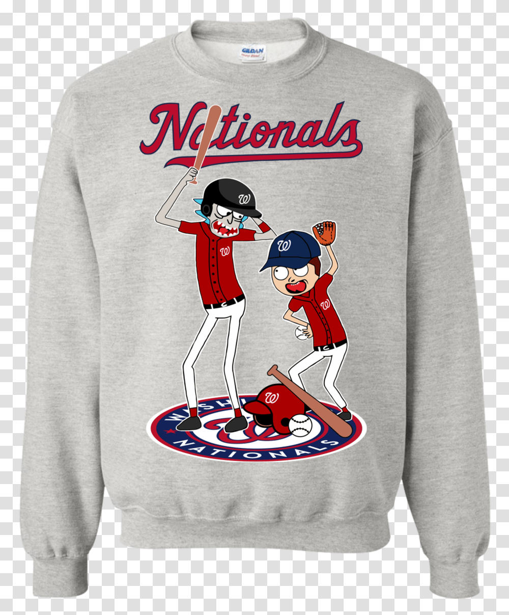 Washington Nationals Rick And Morty Shirt, Apparel, Sweatshirt, Sweater Transparent Png
