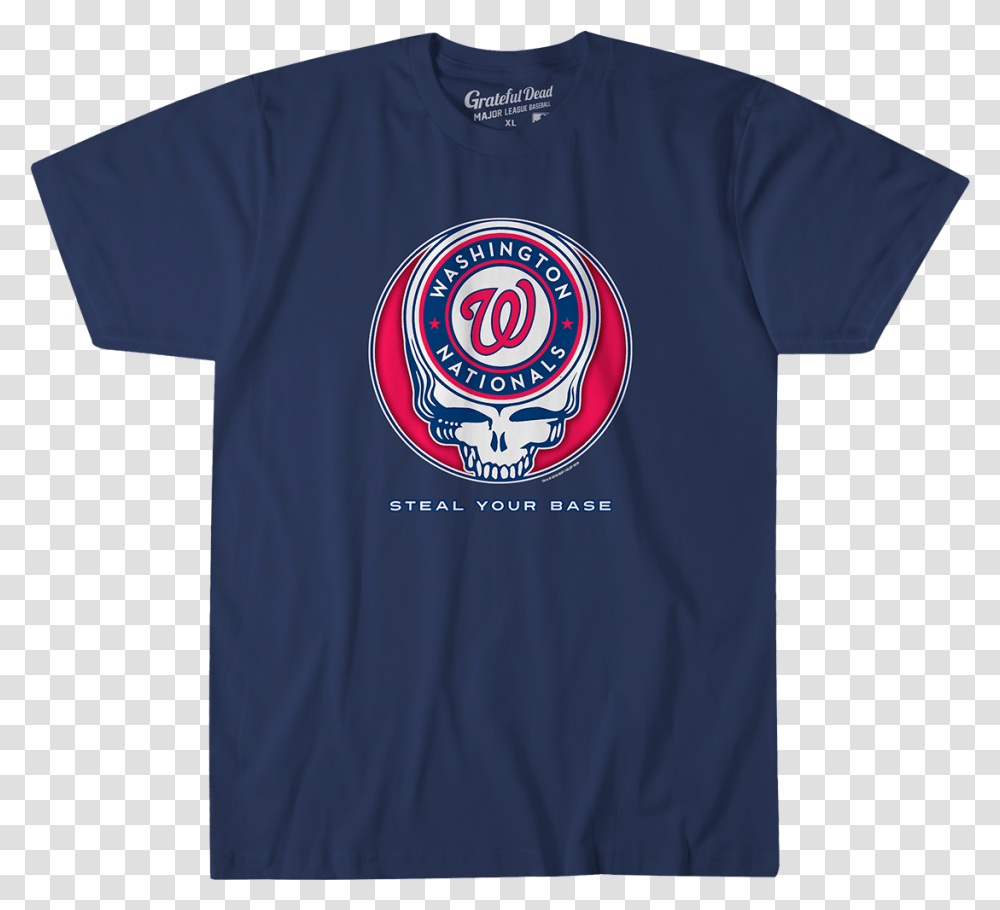 Washington Nationals Steal Your Base Navy Athletic Active Shirt, T-Shirt, Logo Transparent Png