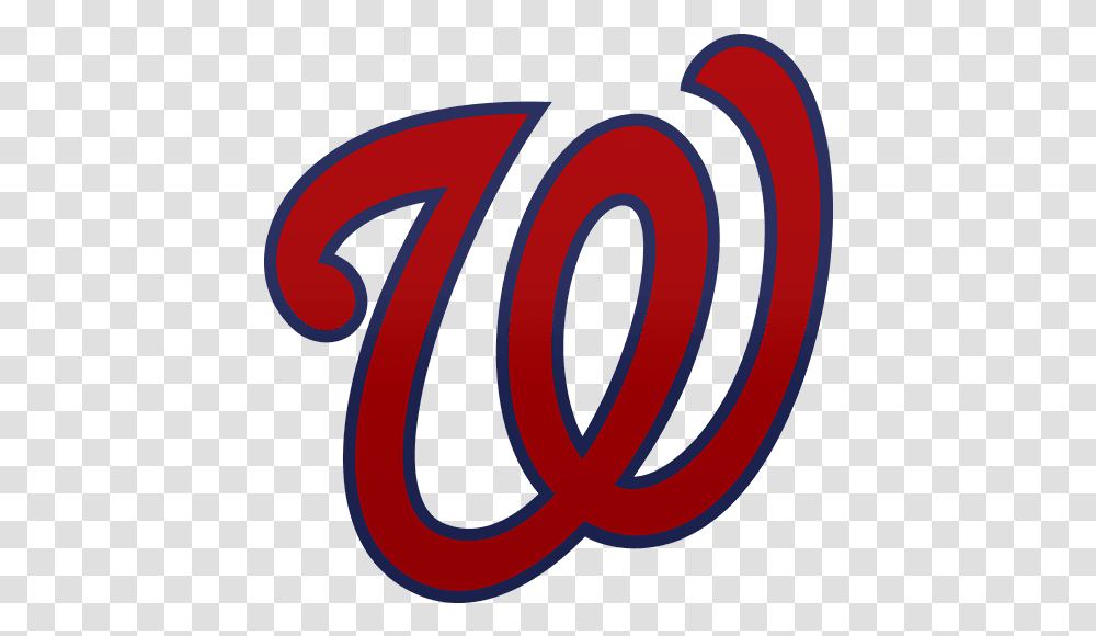 Washington Nationals W Logo Baseball Washington Nationals Logo, Number, Symbol, Text, Trademark Transparent Png