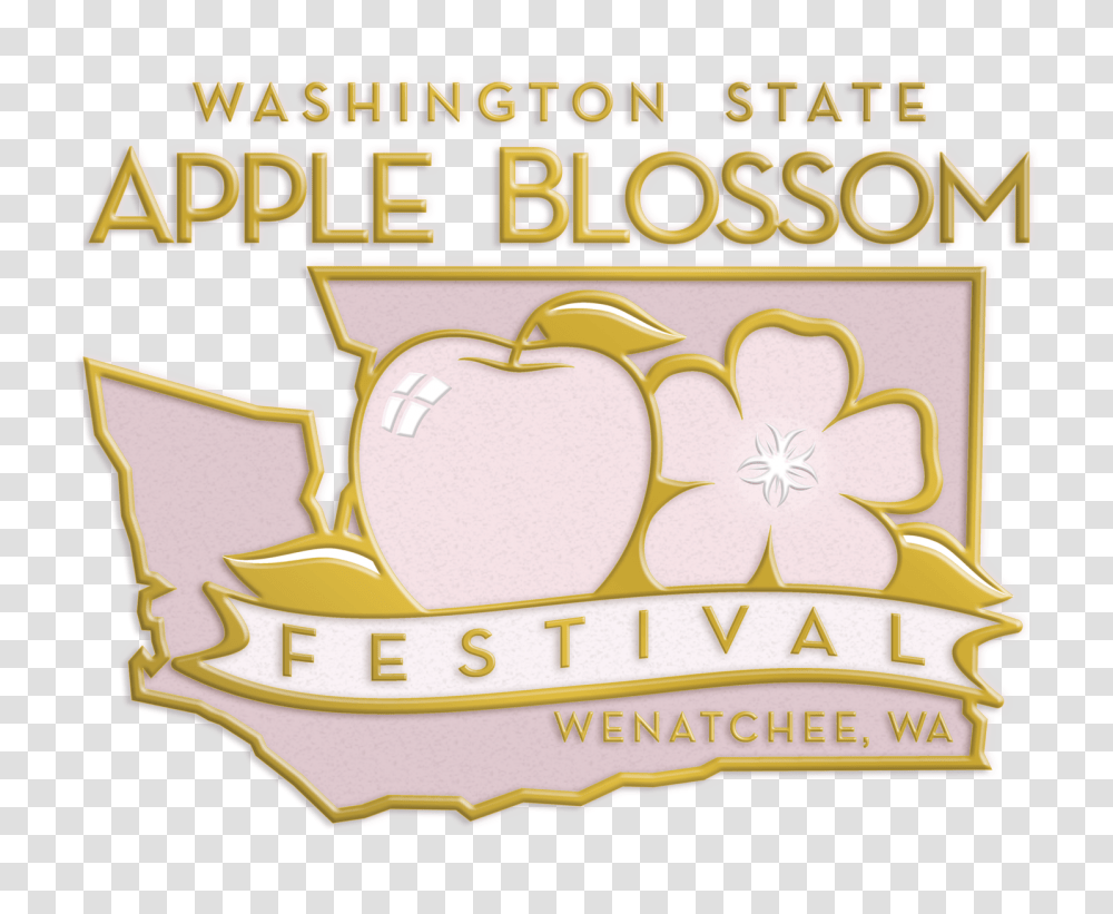 Washington State Apple Blossom Festival Clip Art, Label, Text, Logo, Symbol Transparent Png