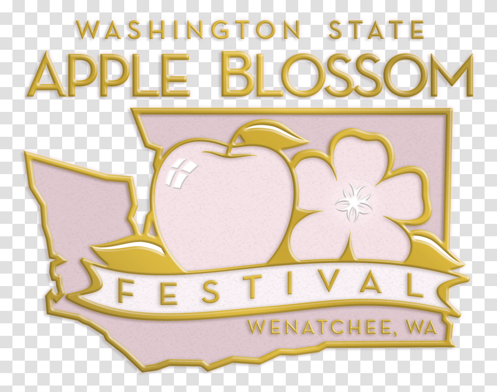 Washington State Apple Blossom Festival Logo Wa, Label, Text, Symbol, Sticker Transparent Png