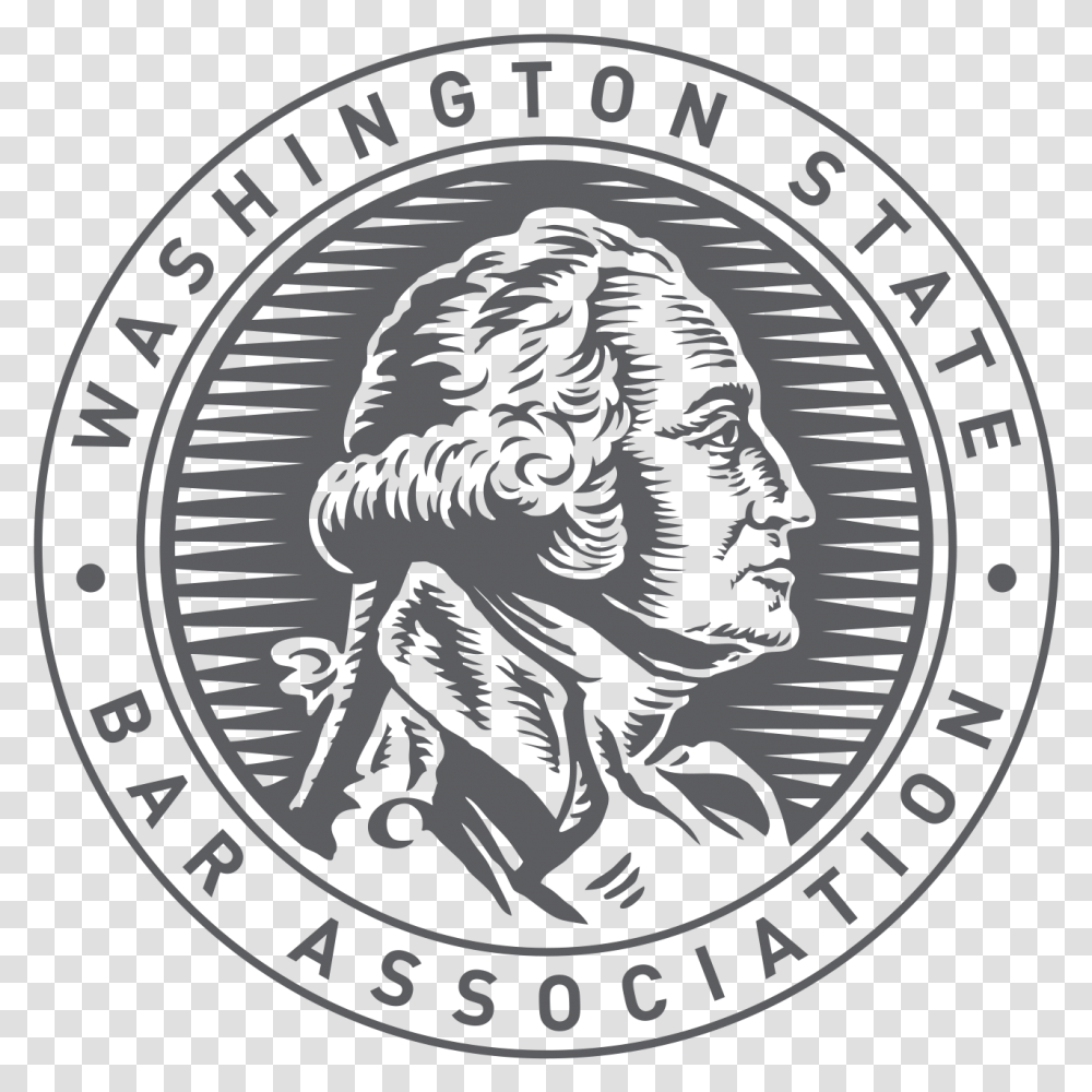 Washington State Bar Association Logo Washington State Bar Association, Emblem, Coin, Money Transparent Png