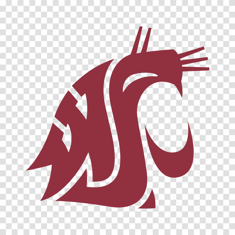 Washington State Cougars Logo Vector, Calligraphy, Handwriting Transparent Png