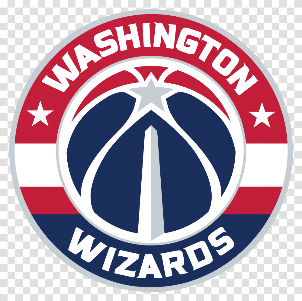 Washington Wizards Logos History Team And Primary Emblem Emblem, Symbol, Trademark, Label, Text Transparent Png
