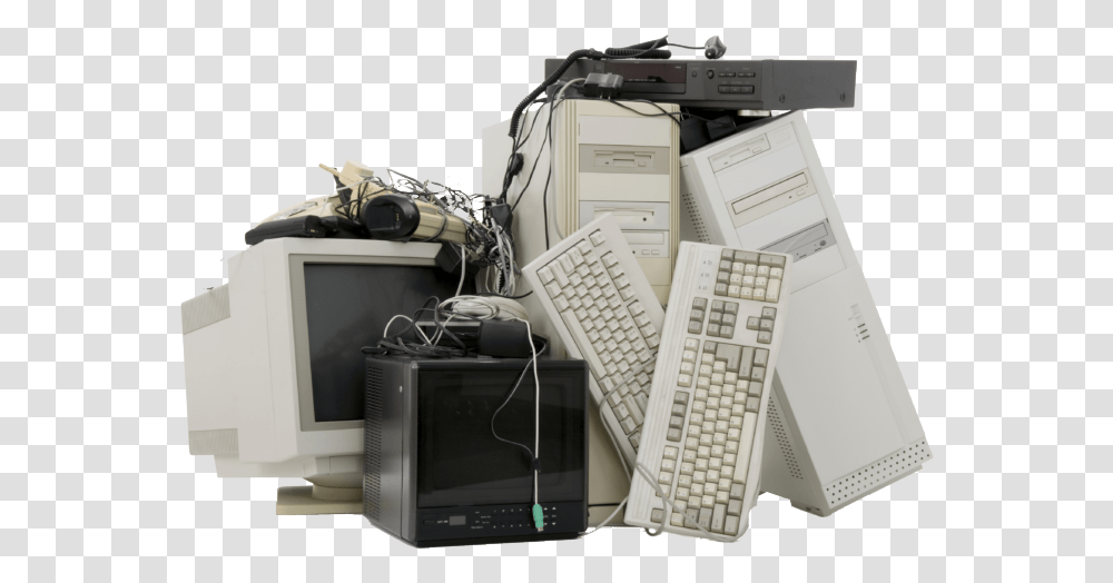 Waste Recycling, Computer Keyboard, Computer Hardware, Electronics, Monitor Transparent Png
