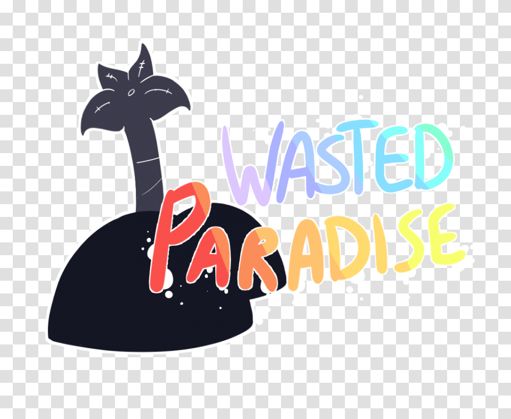 Wasted Paradise Logo, Alphabet, Label, Meal Transparent Png