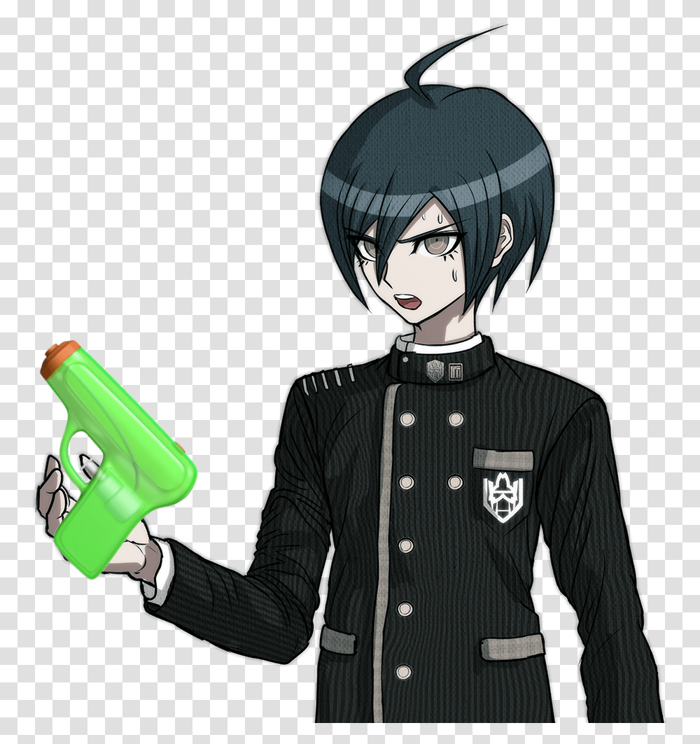 Wat Tf Is He Gonna Do With This Mod Ouma Saihara Sprite Shuichi Saihara, Person, Helmet, Female Transparent Png