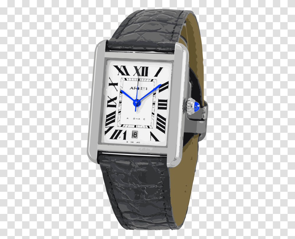 Watch Accessorybrandwatch Cartier Leather Watch Mens, Wristwatch, Gas Pump, Machine, Analog Clock Transparent Png