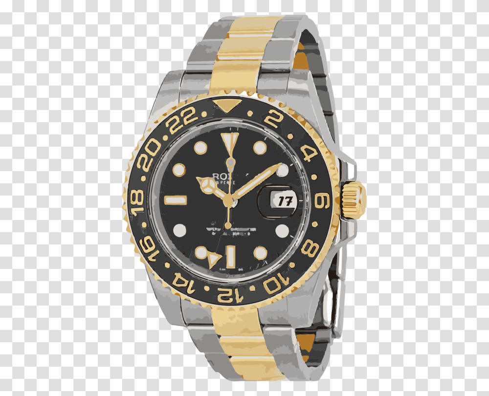 Watch Accessorybrownmetal Rolex Gmt Master Ii, Wristwatch, Clock Tower, Architecture, Building Transparent Png