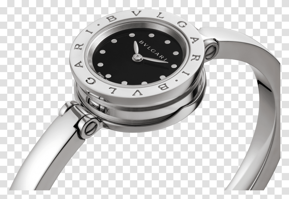 Watch B01watch Whiteblackdial Bvlgari Bulgari B Zero Watch, Wristwatch Transparent Png