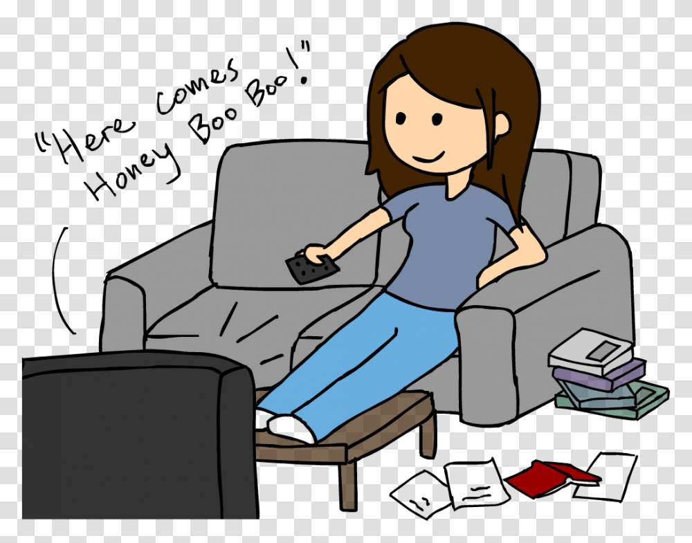 Watch Clipart Watch Video Girl Watching Tv Clipart, Sitting, Female, Woman, Blonde Transparent Png
