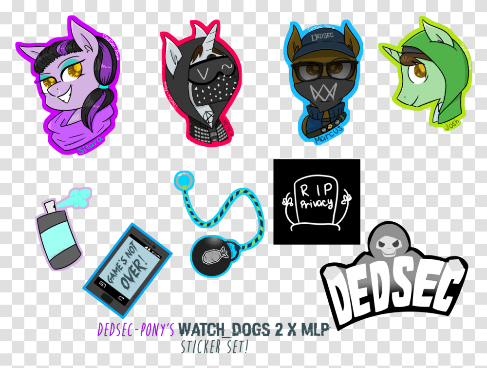 Watch Dogs 2 Sticker Watch Dogs, Label, Number Transparent Png