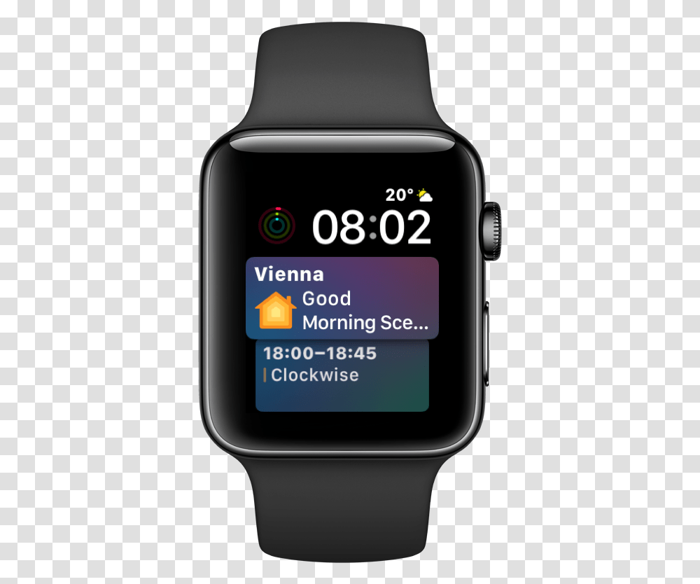 Watch Face Apple Watch Series 2 42mm Space Black Stainless Steel Case Sport Band, Mobile Phone, Electronics, Cell Phone, Text Transparent Png
