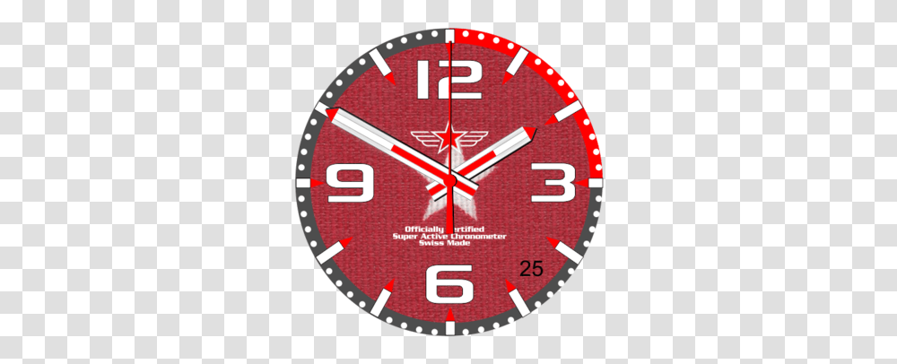 Watch Face Samsung Gear S3 Frontier Classic S2 Design Cotton Red Star Evo Adjustable Cam Gear, Wall Clock Transparent Png