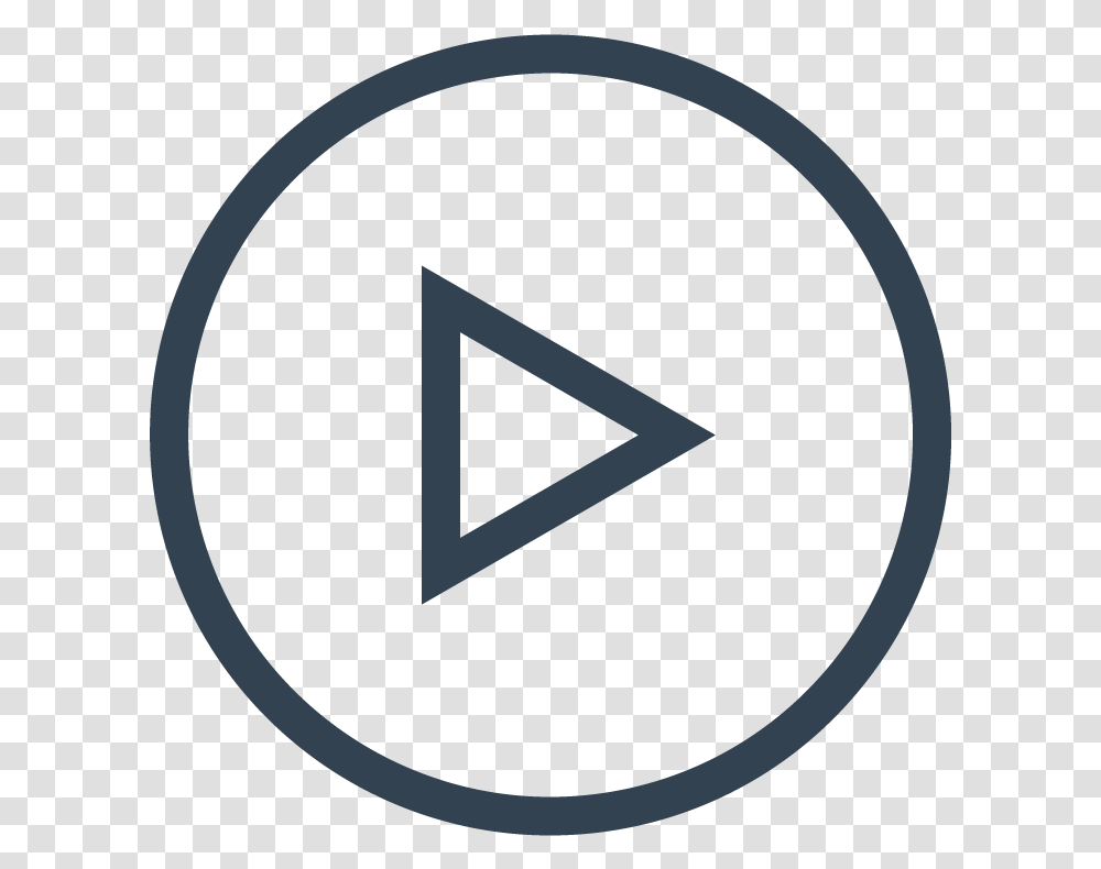 Watch Video Youtube Logo Outline, Trademark, Triangle Transparent Png